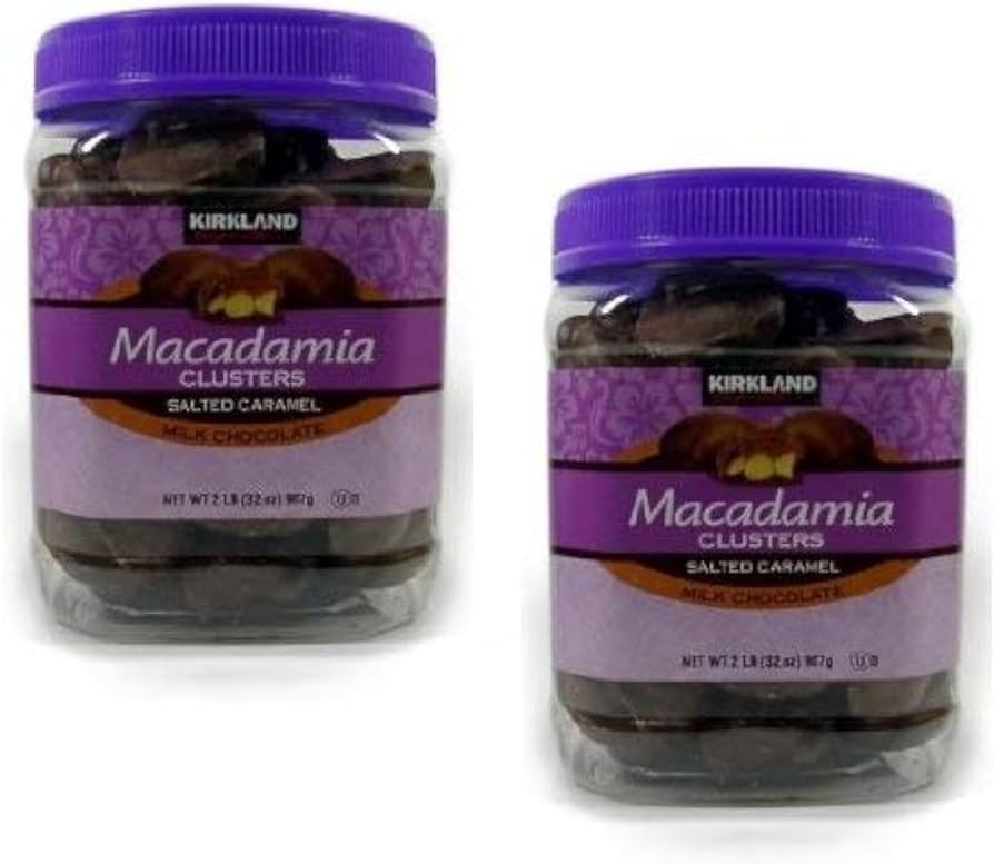 Amazon.com : Kirkland Signature Macadamia Clusters Salted Caramel