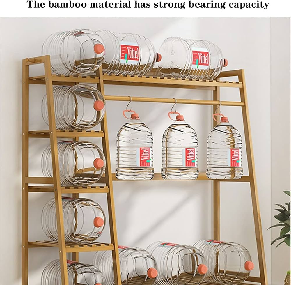 Amazon｜LLLD ハンガーラック 竹の木材衣服掛 クローゼット 竹製 ワー