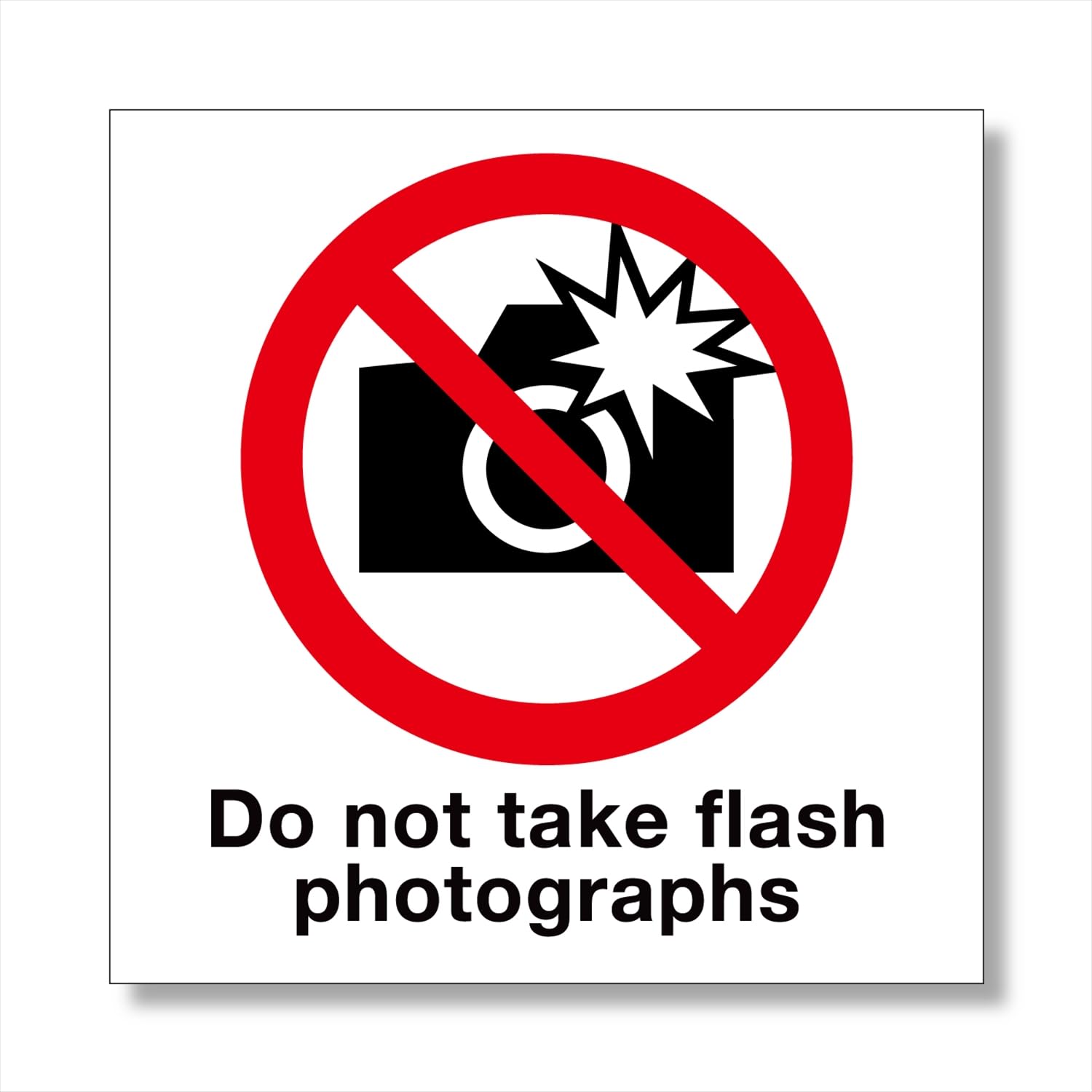 Amazon | フラッシュ撮影禁止/Do not take flash photographs/シール