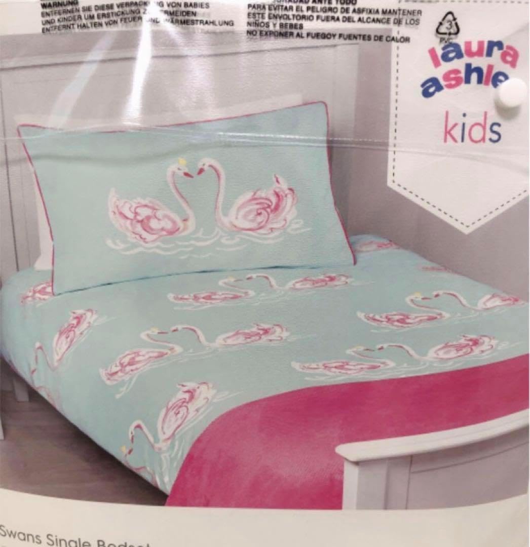 ローラアシュレイ♡スワンのデュべカバー ローラアシュレイスワンの