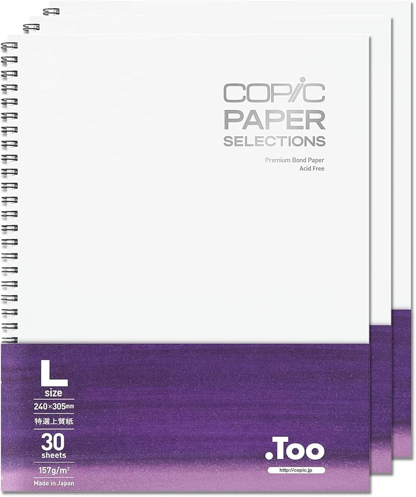 Amazon | コピックスケッチブック Lサイズ 3冊セット | スケッチブック