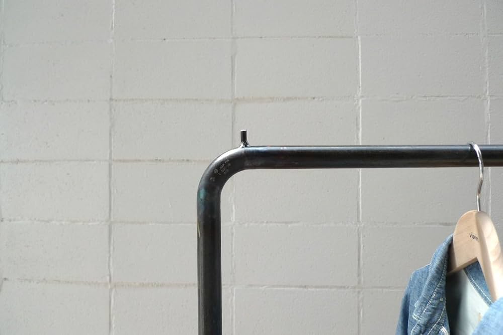 Amazon.co.jp: W STANDARD インダストリアル アイアンハンガーラック