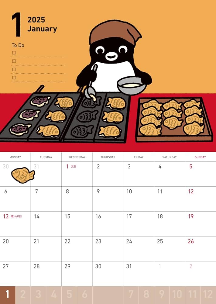 Amazon.co.jp: Suica's Penguin 壁かけカレンダー2025 ([カレンダー