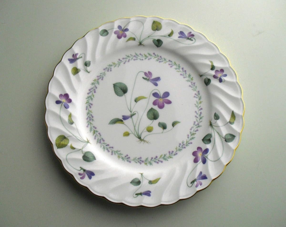 Amazon.co.jp: ノリタケバイオレットドリームプレート25cm3枚日本製