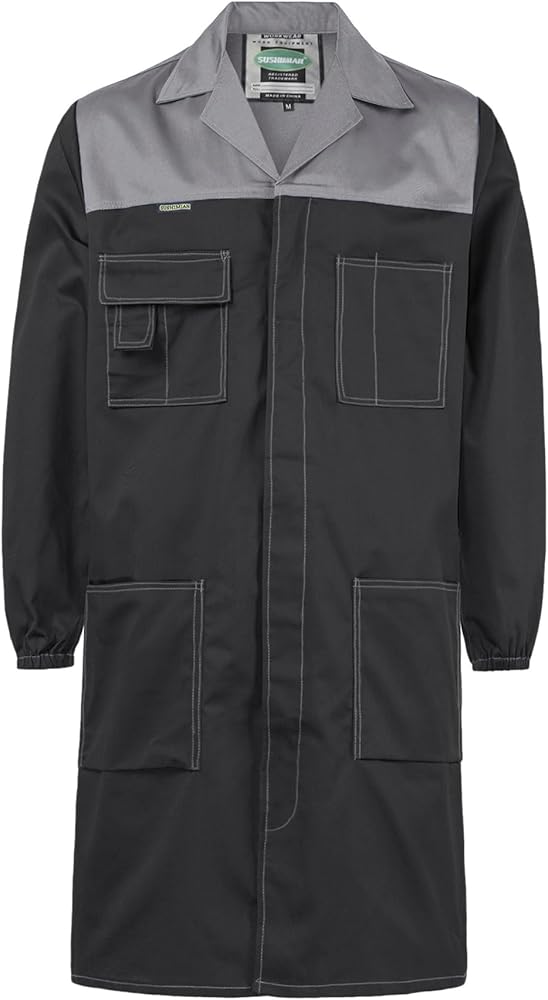 Amazon.com: SUSHIMIAN Mens Laboratory Coat DIY Workshop Long