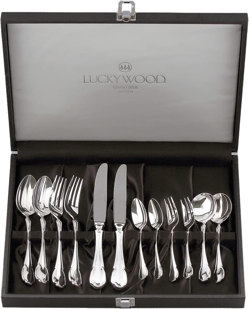 Amazon｜LUCKY WOOD(ラッキーウッド) 〈シルバーレーク〉12pc.ペア