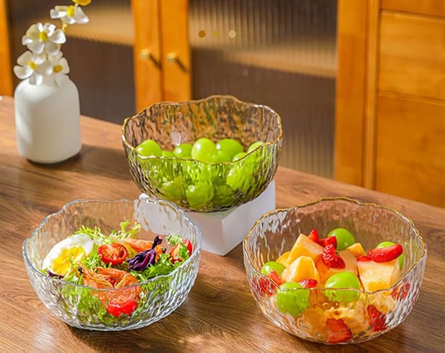 Amazon｜LBYGQ フルーツバスケット ガラス皿 クリスタルガラスフルーツ