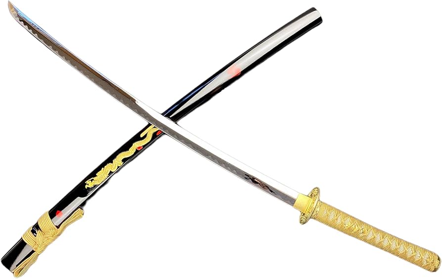 Amazon | 模造刀 金龍大刀 ドラゴン 金 並刀身 上仕上げ SW-910LH