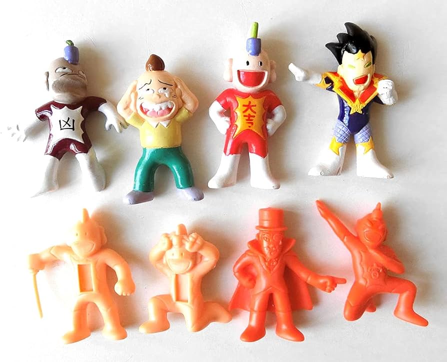 Amazon | とっても！ラッキーマン フィギュア8体セット 当時物 難あり