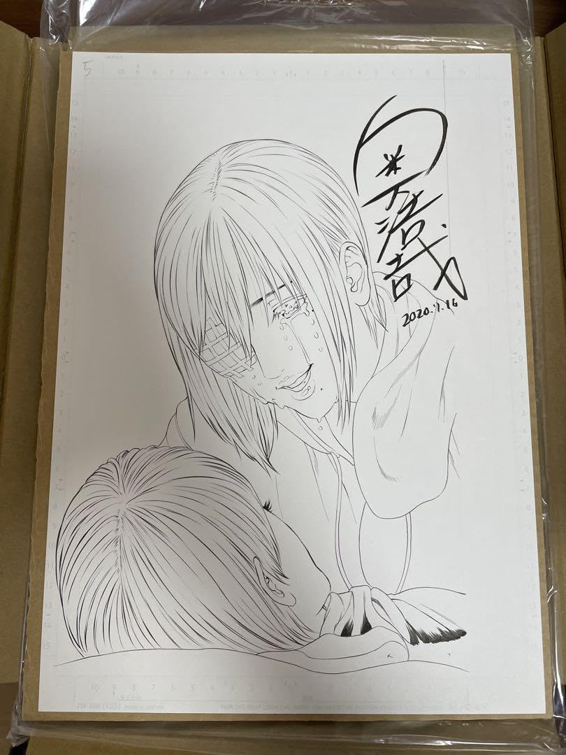 Amazon.co.jp: 奥浩哉サイン入り生原画パピコGIGANT F8S3 : おもちゃ