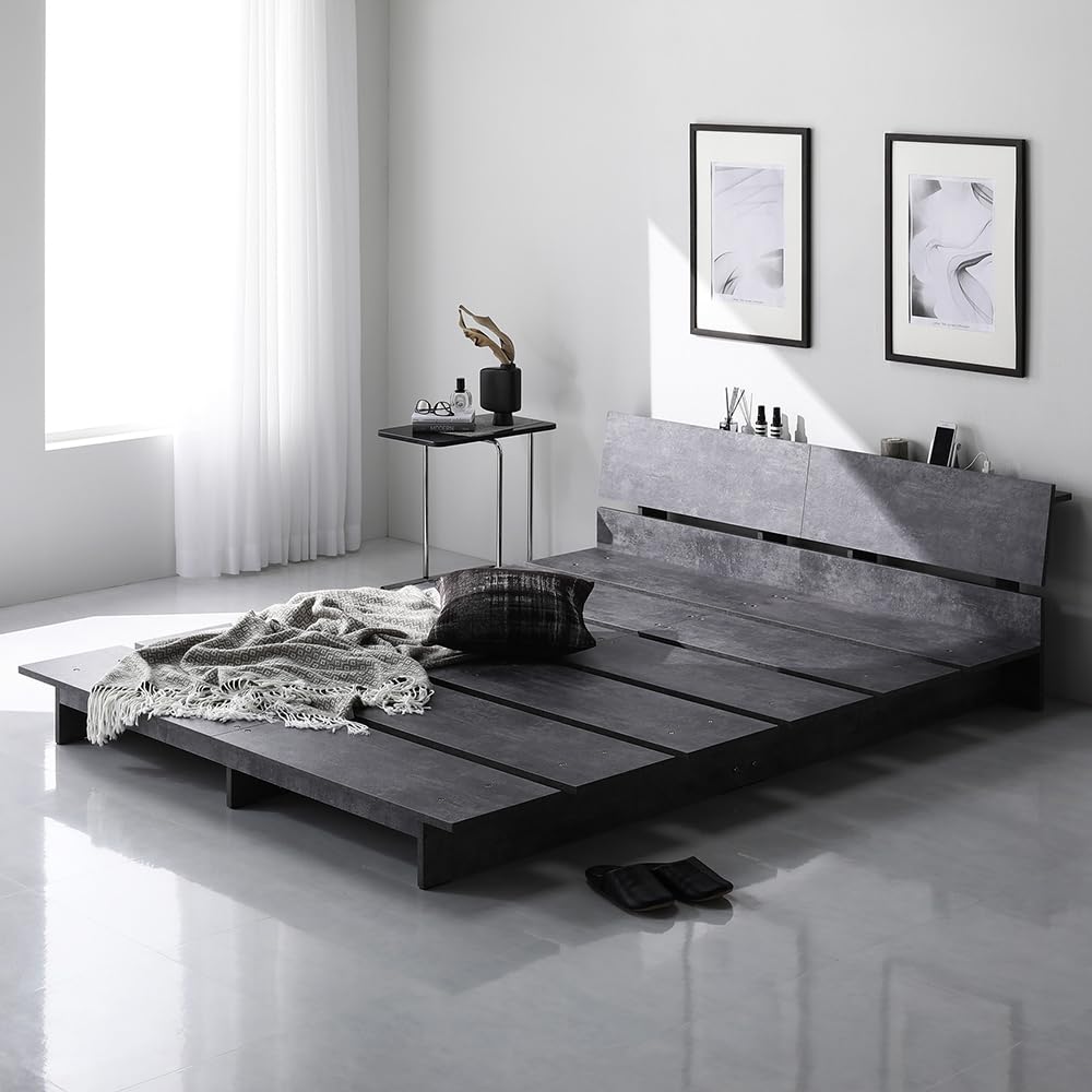 Amazon｜RASIK ベッド セミダブル ステージタイプ フレームのみ