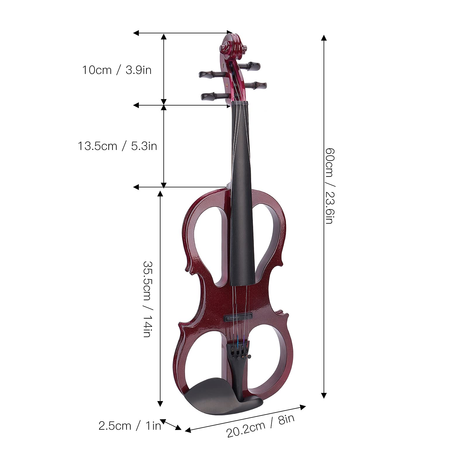 Amazon | 電子バイオリン エレクトリックバイオリン 4/4サイズ 調整