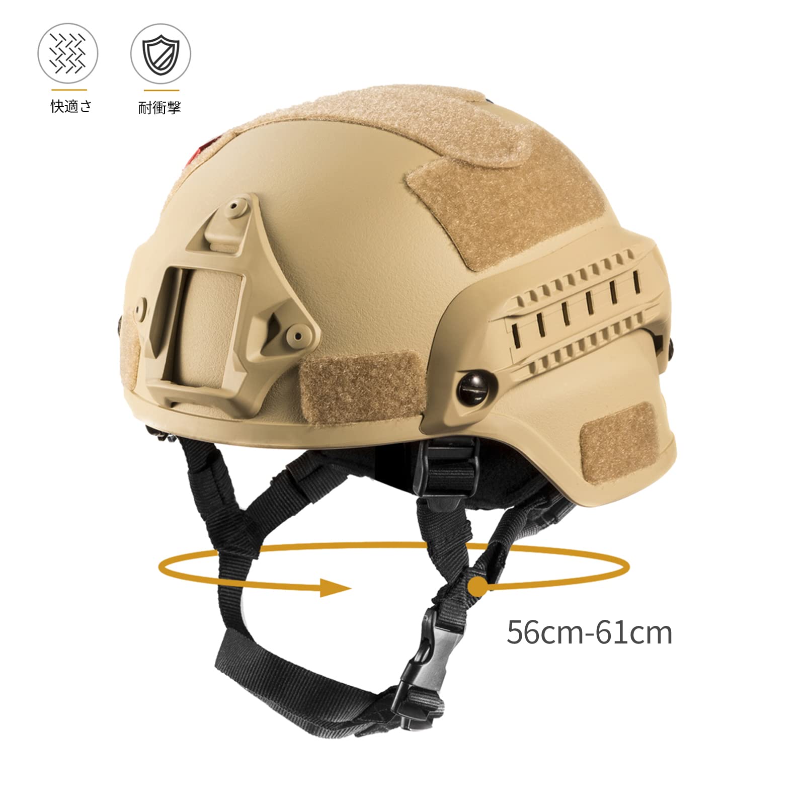 Amazon.co.jp: OneTigris サバゲー用ヘルメット 米軍風レプリカ