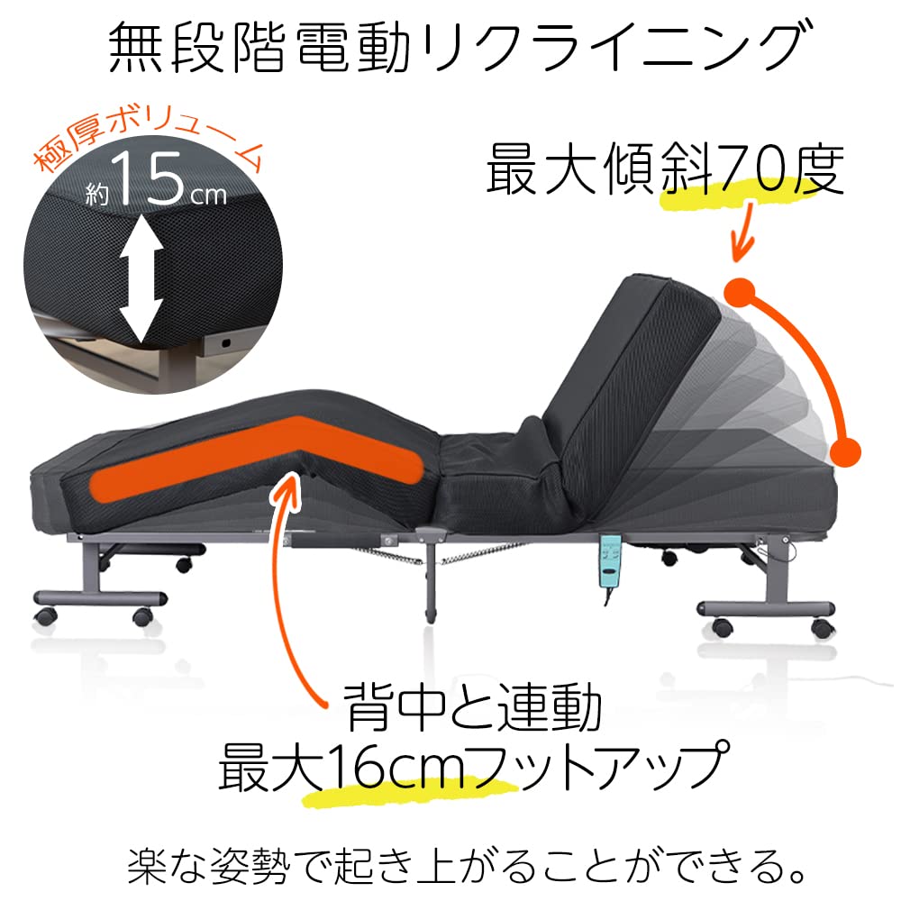 Amazon.co.jp: アイリスオーヤマ ベッド 折り畳みベッド 折りたたみ