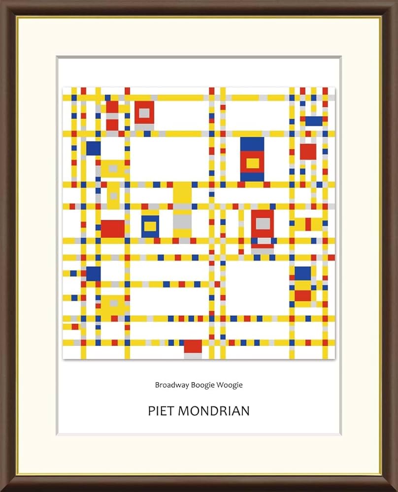 Amazon｜ブロードウェイ・ブギウギ ピート・モンドリアン 42×34㎝ F4