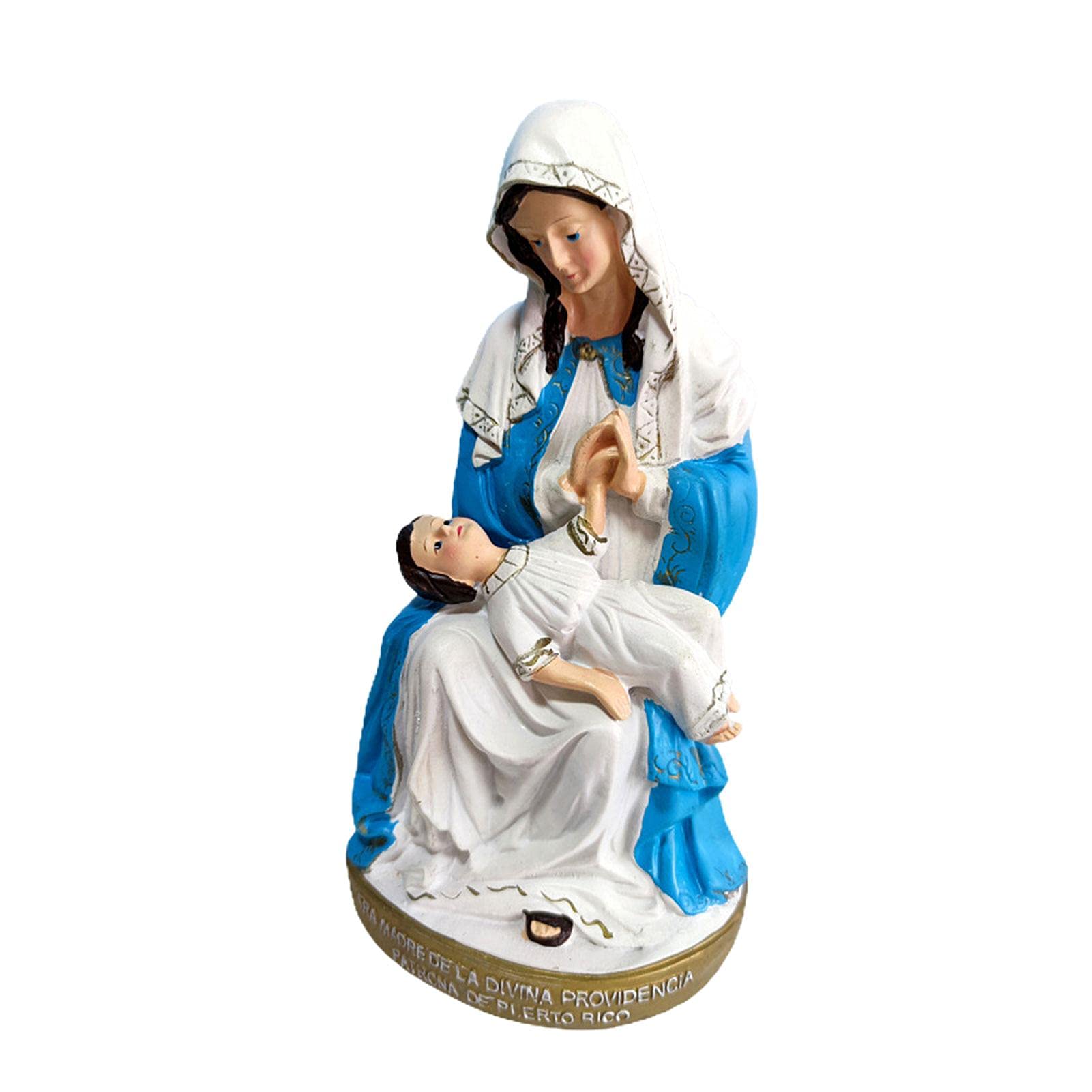 Amazon.co.jp: 聖母マリアと子供の像、幼い赤ちゃんを抱きしめて抱っこ