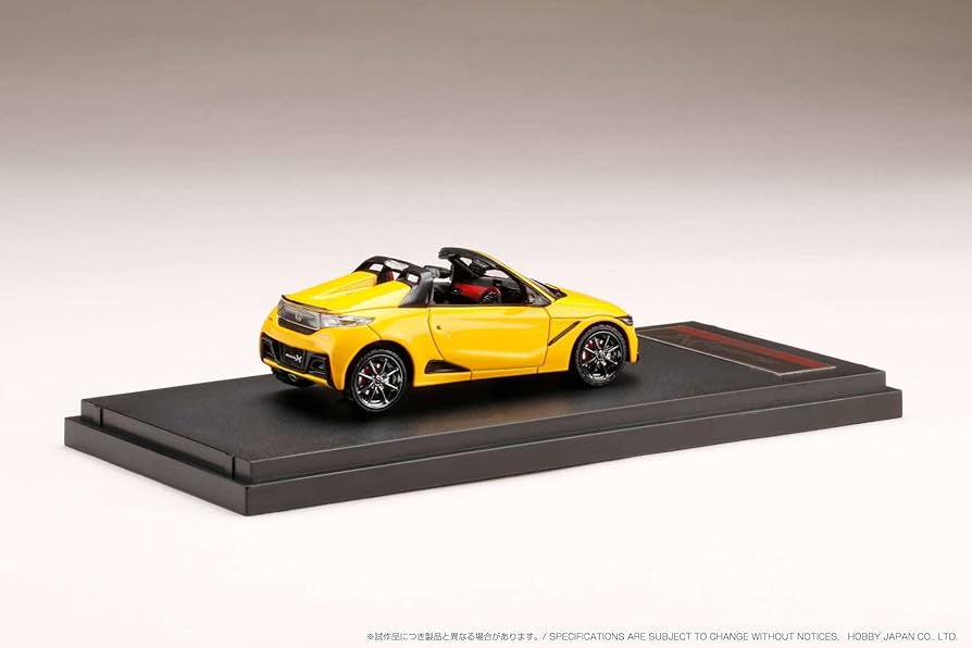 Amazon.com: 1/43 Honda S660 MODULO X 2020 Carnival Yellow II