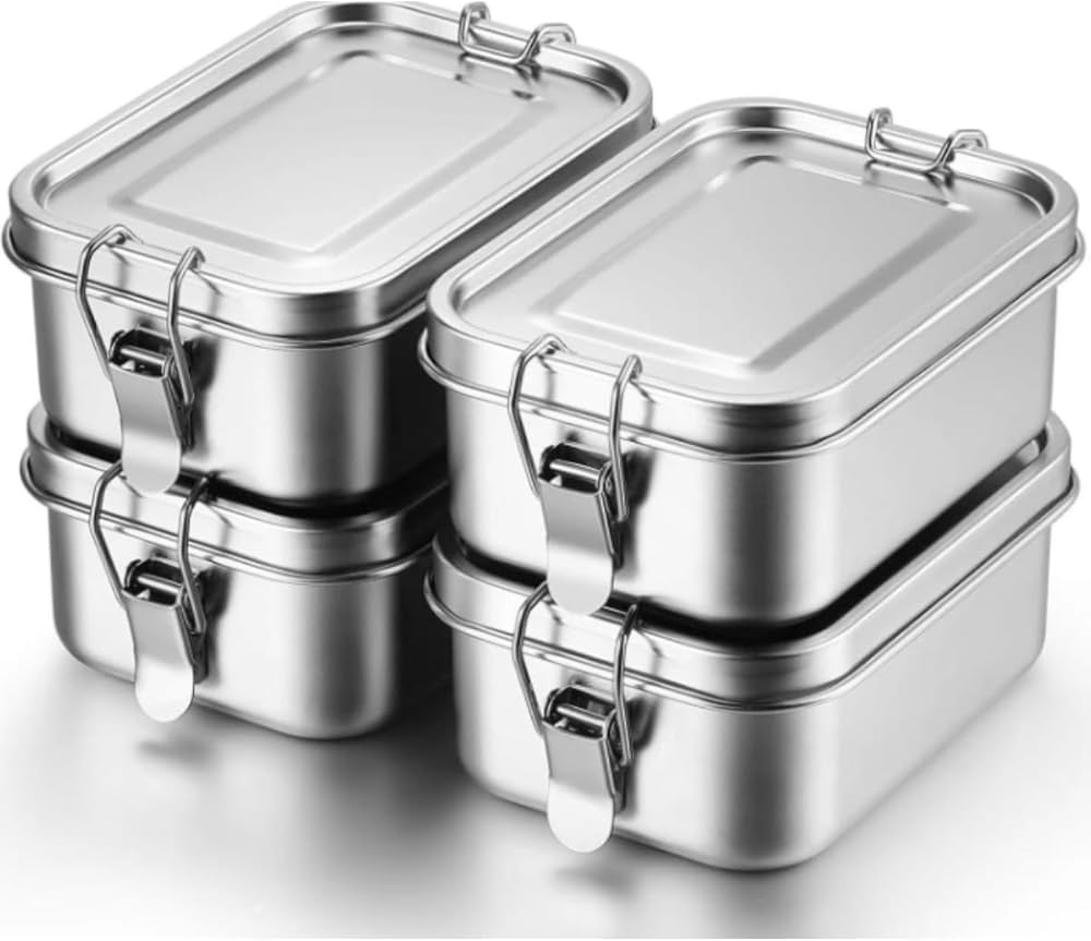 Amazon.co.jp: ステンレススチール製長方形キムチ食品保存容器