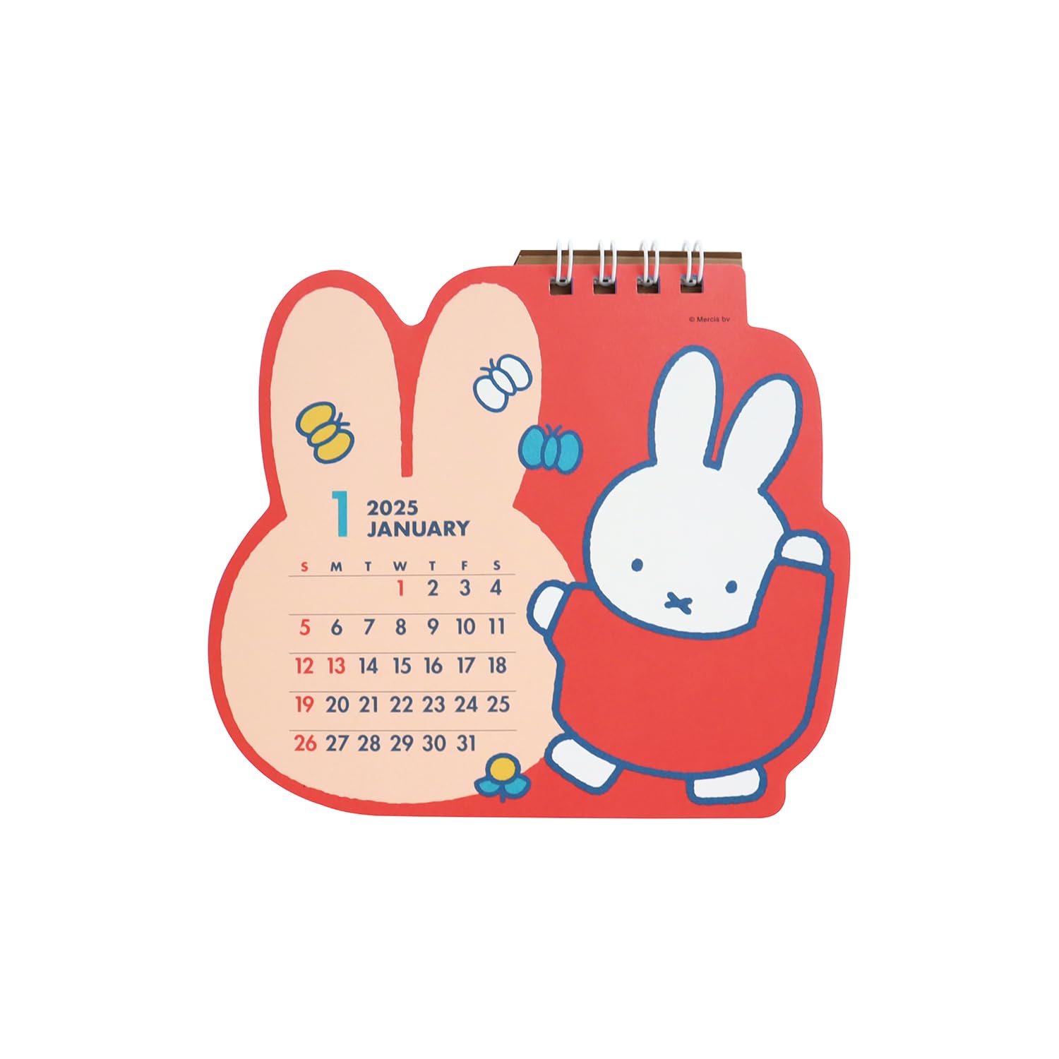 Amazon | スクエア ミッフィー 2025年 カレンダー 卓上 ピンク 39BCA-6