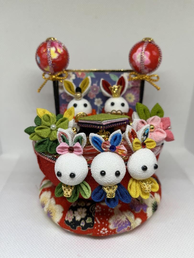 Amazon | ちりめん細工 つまみ細工 雛人形 うさぎ 桃の節句 初節句