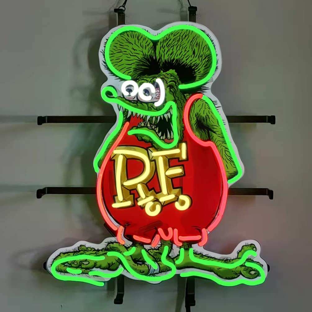 Amazon.co.jp: ラットフィンク ネオンサイン ハンドメイド 本物の