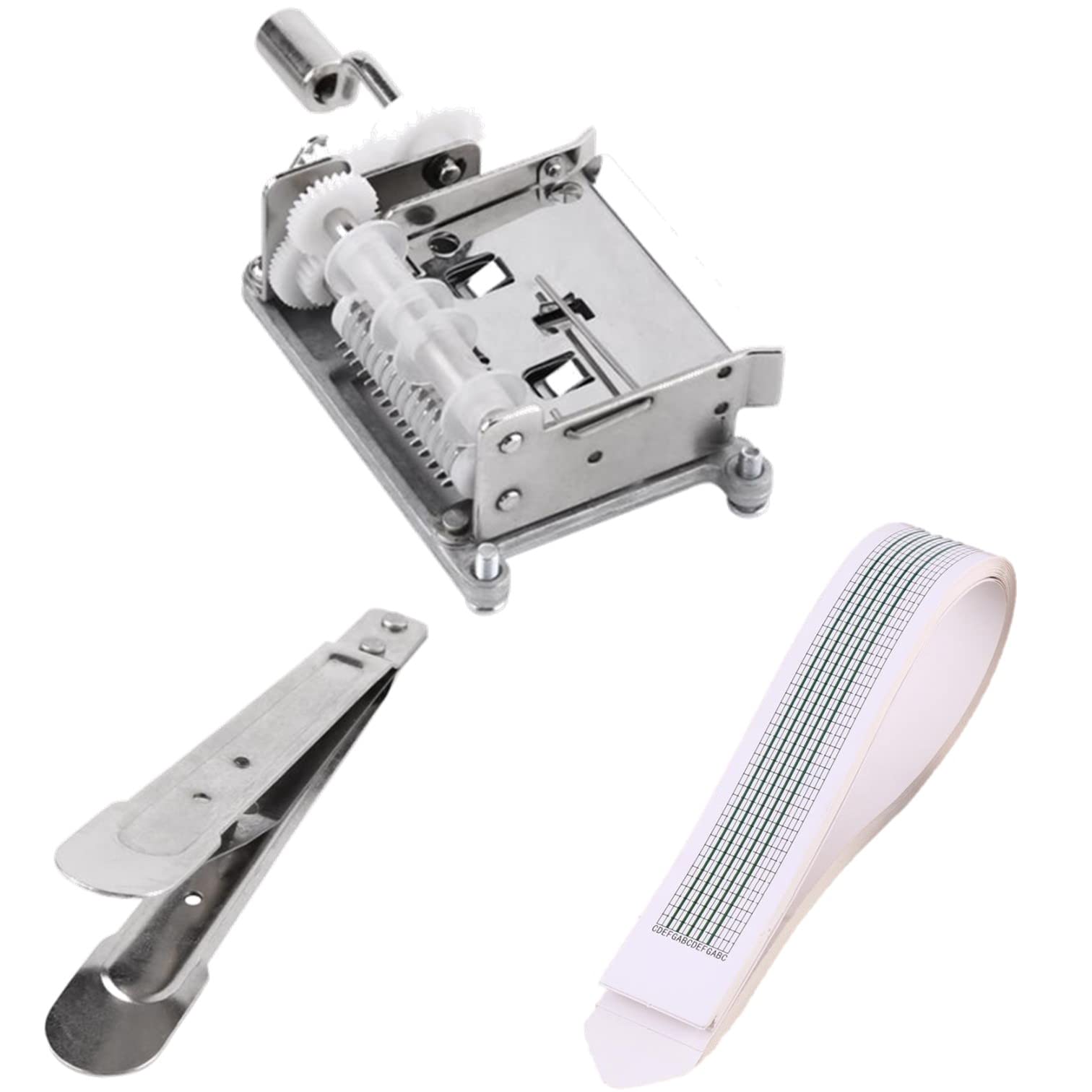 Amazon | EXDUCT 手回し オルゴール 15音階 楽譜カード20枚付属 専用