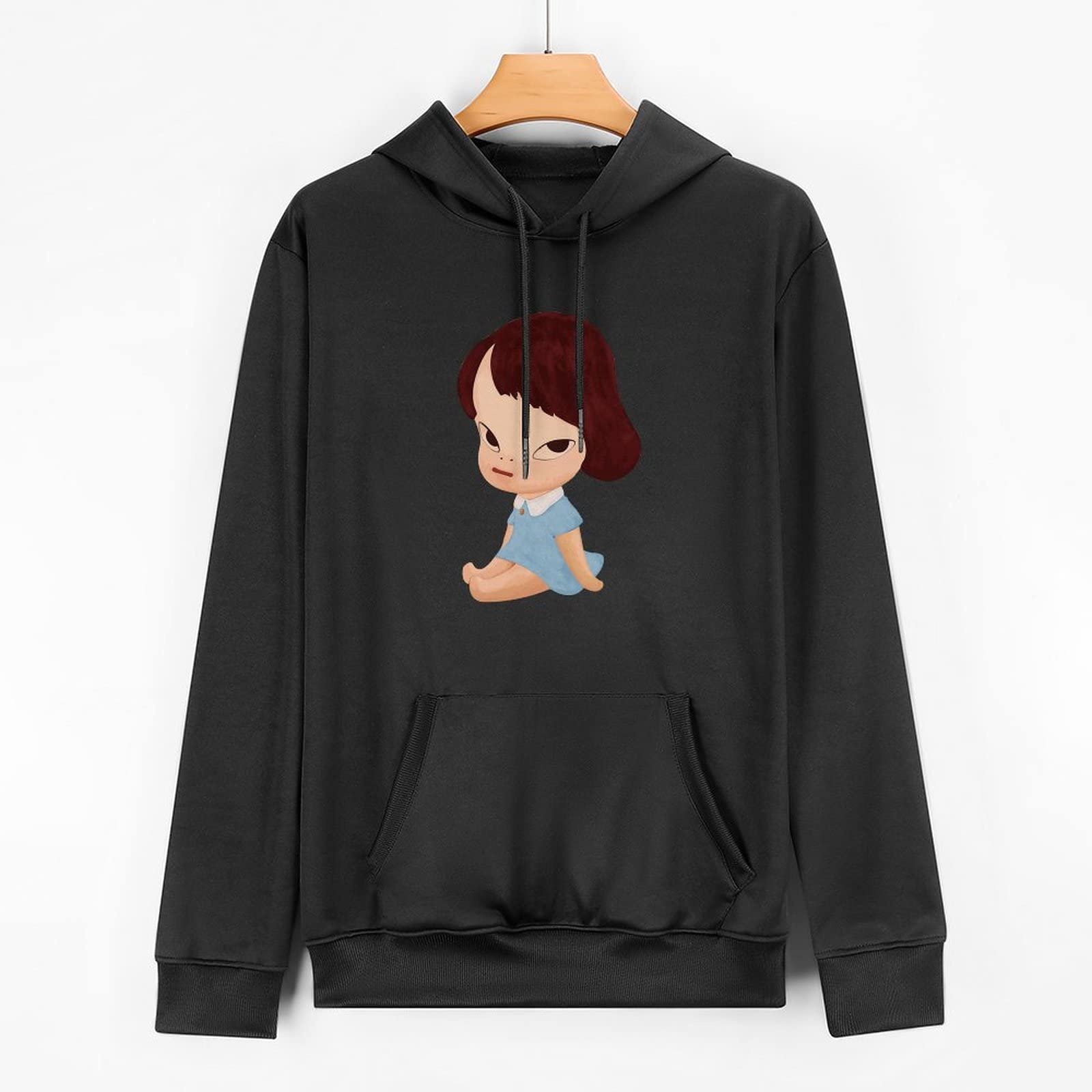 Amazon.co.jp: 奈良美智 パーカー トレーナー 裏毛 長袖 フード付き