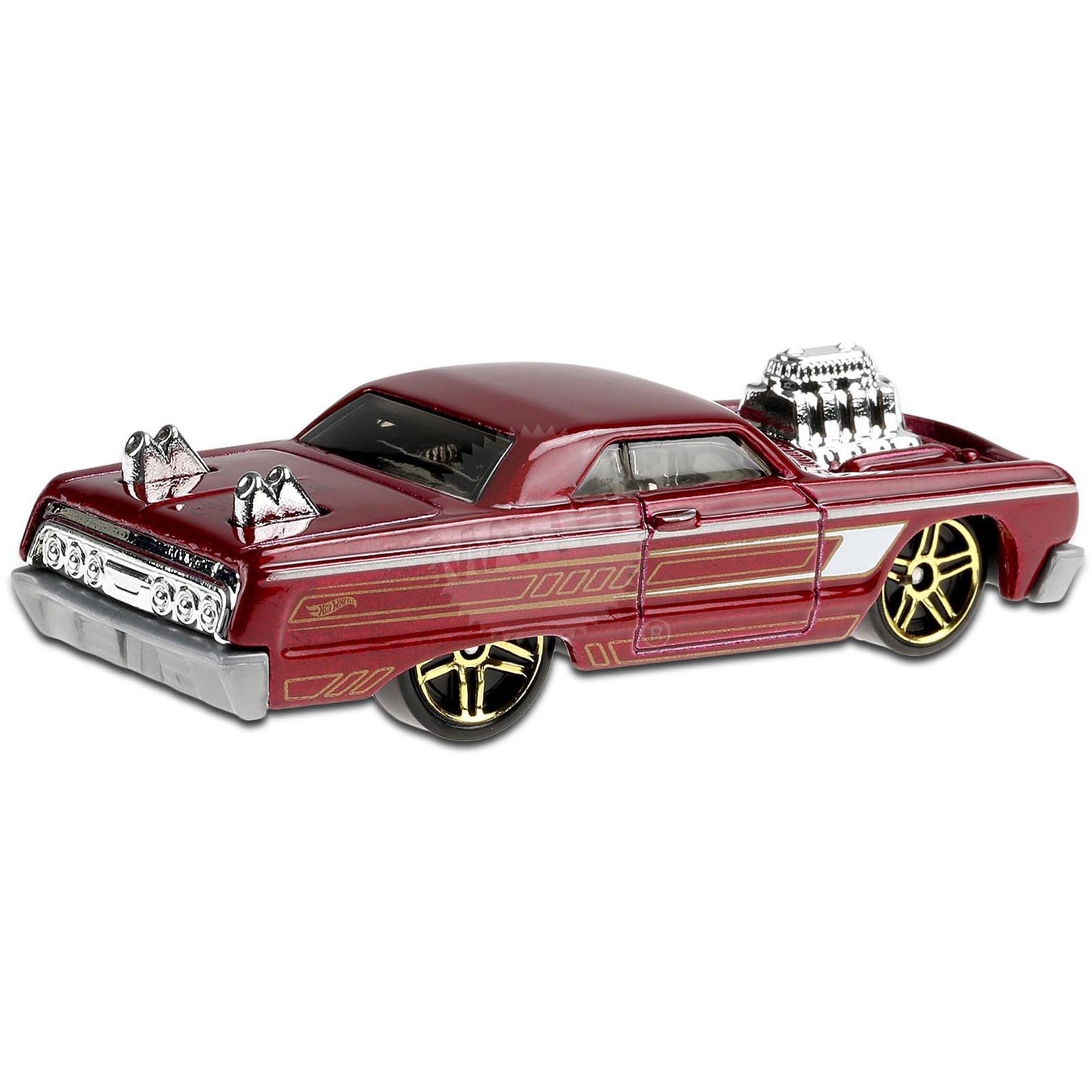 Amazon.com: Hot Wheels 2020 Tooned '64 Chevy Impala, Red 58/250
