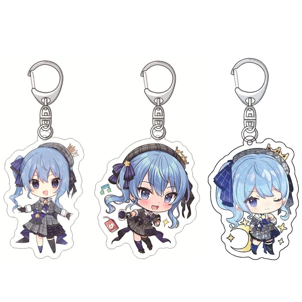 Amazon.co.jp: 星街すいせい キーホルダー 3点セット アクリル 萌え