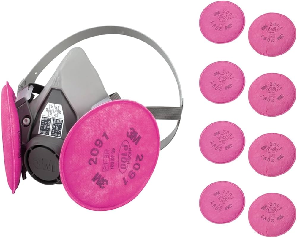 Amazon.co.jp: 3M 取替え式防じんマスク 6000/2091-RL3 Mサイズ