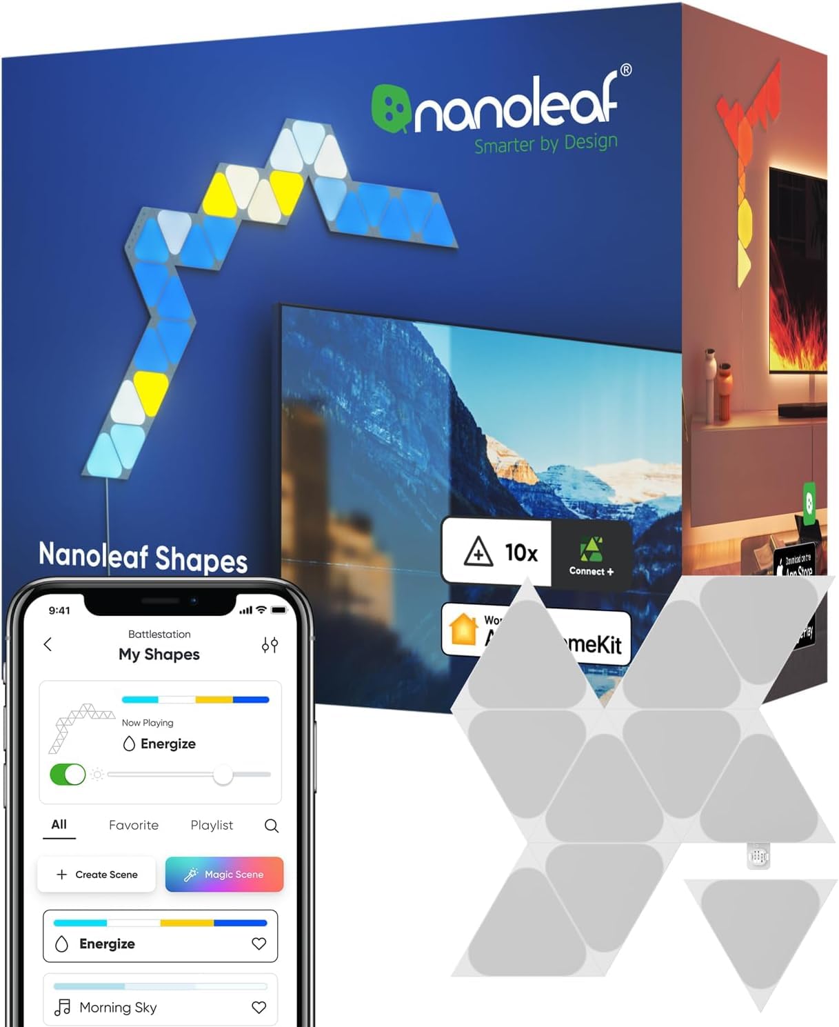 Amazon.co.jp: Nanoleaf Shapes スマートライトパネル ナノリーフ ミニ