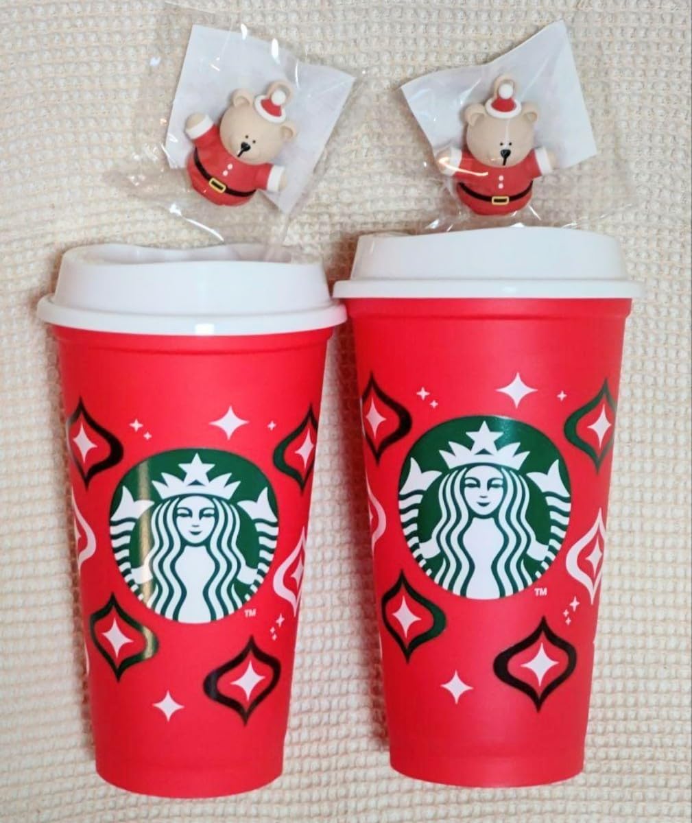 スターバックスリユーザブルカップホリデー 2023ベアリスタ付き5個セット