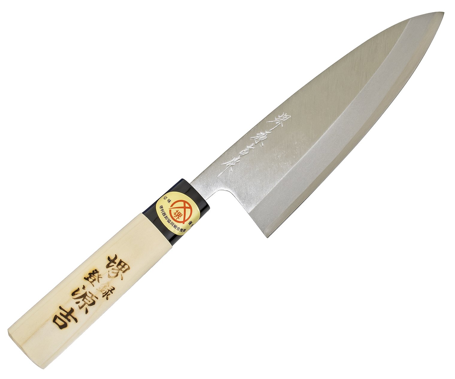 Amazon｜堺源吉 日本製 出刃 包丁 165mm 鋼 木柄 堺の包丁｜柳刃包丁