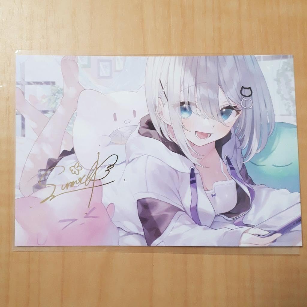 Amazon.co.jp: 花芽すみれ 箔押しサイン入り ポストカード ぶいすぽっ