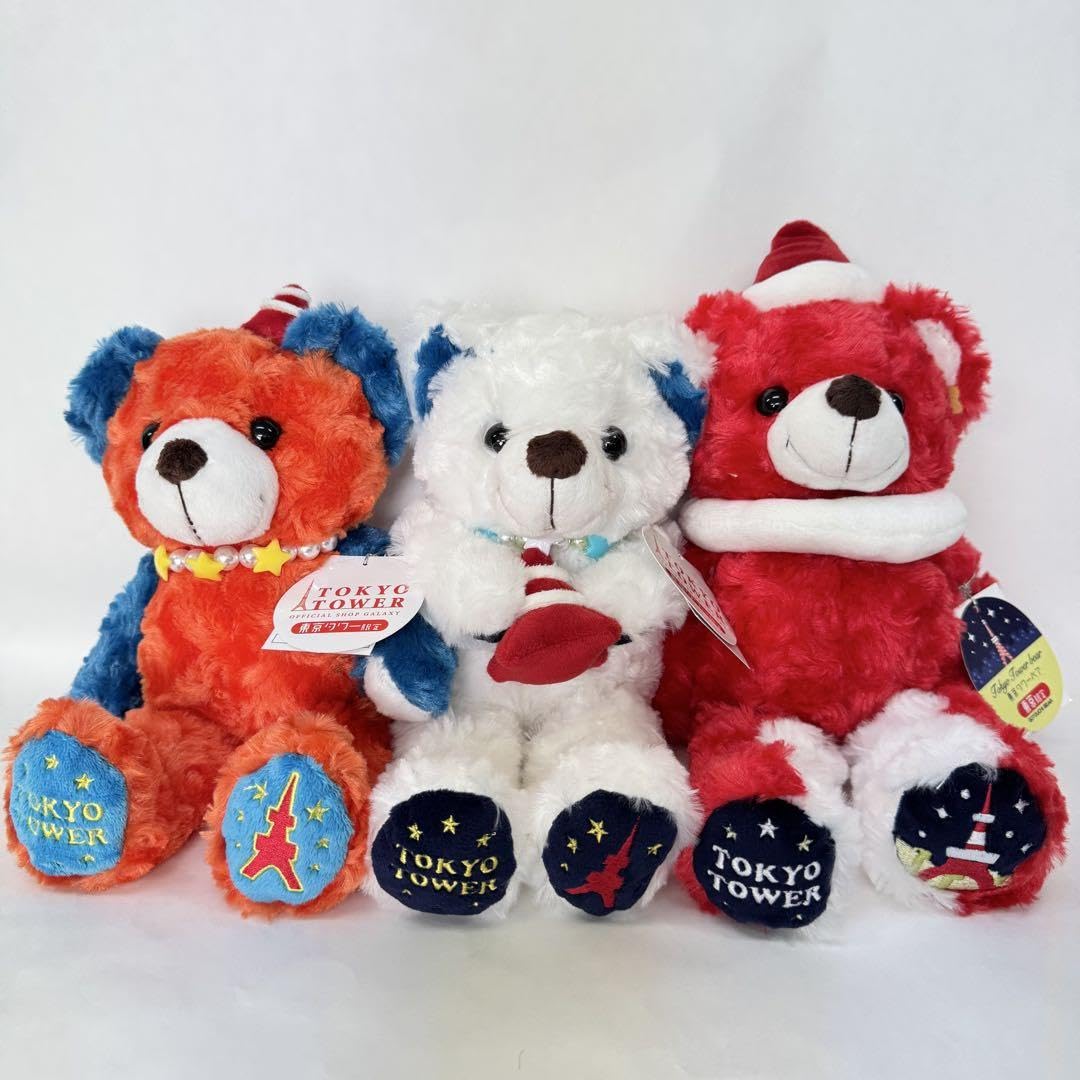 Amazon.co.jp: ご当地ベア 東京タワー限定ベア 3体 : おもちゃ