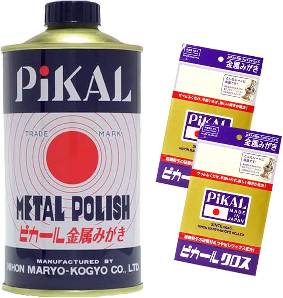 Amazon.co.jp: ピカール液1缶（300g） 金属磨き ピカールクロス 2枚