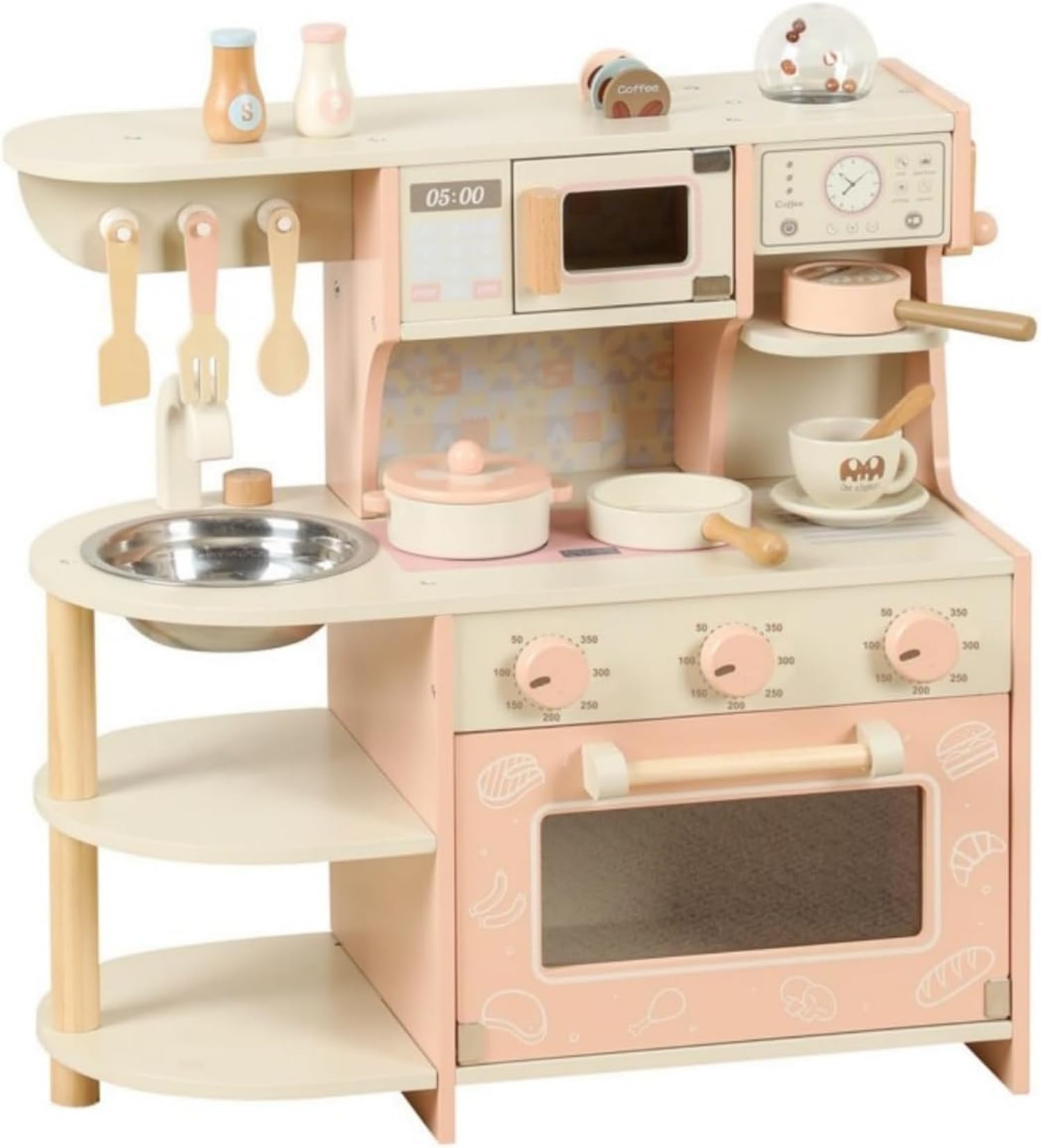 Amazon | ままごと キッチン 木製 おままごと キッチン 木製 音が出る