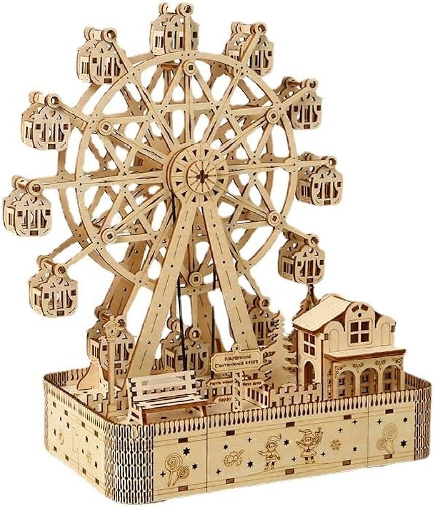 Amazon | 立体 パズル 木製 パズル 3D ウッドパズル 組み立て LED