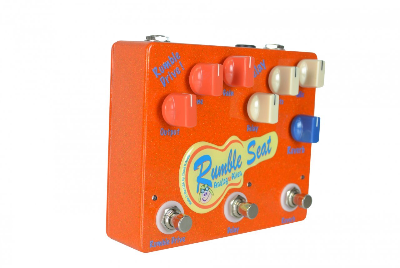 Amazon.com: Analog Alien Rumble Seat Overdrive/Delay/Reverb Pedal