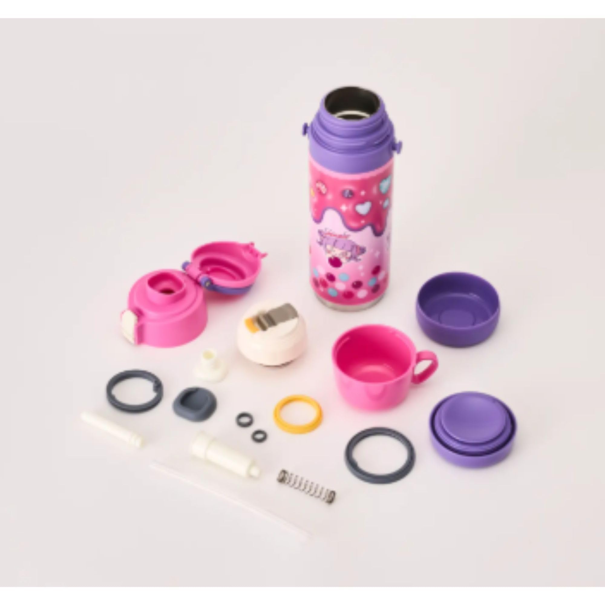 Amazon | ドウシシャ しなこちゃん 450ml 水筒 そこまで洗える3WAY