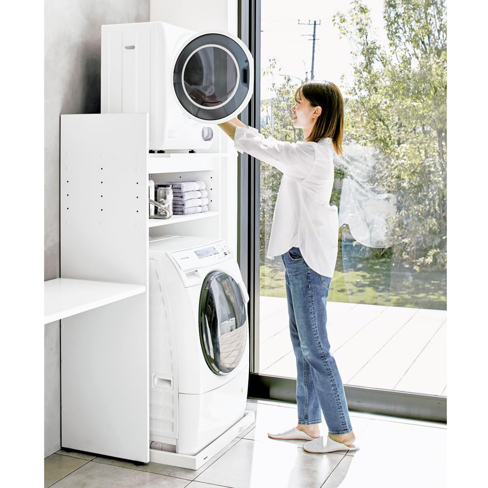 Amazon｜ディノス 洗濯用品 物干し 洗濯機ラック ランドリーラック