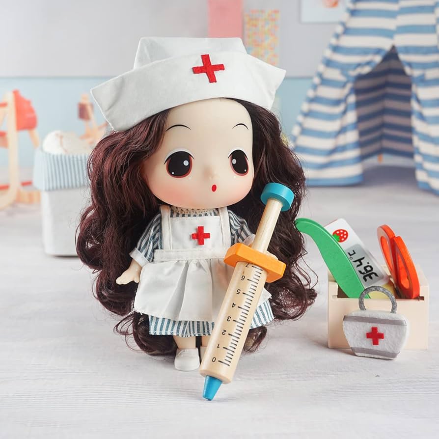 Amazon | Ddung ファッションドール ナース人形 7つのアクセサリー入り