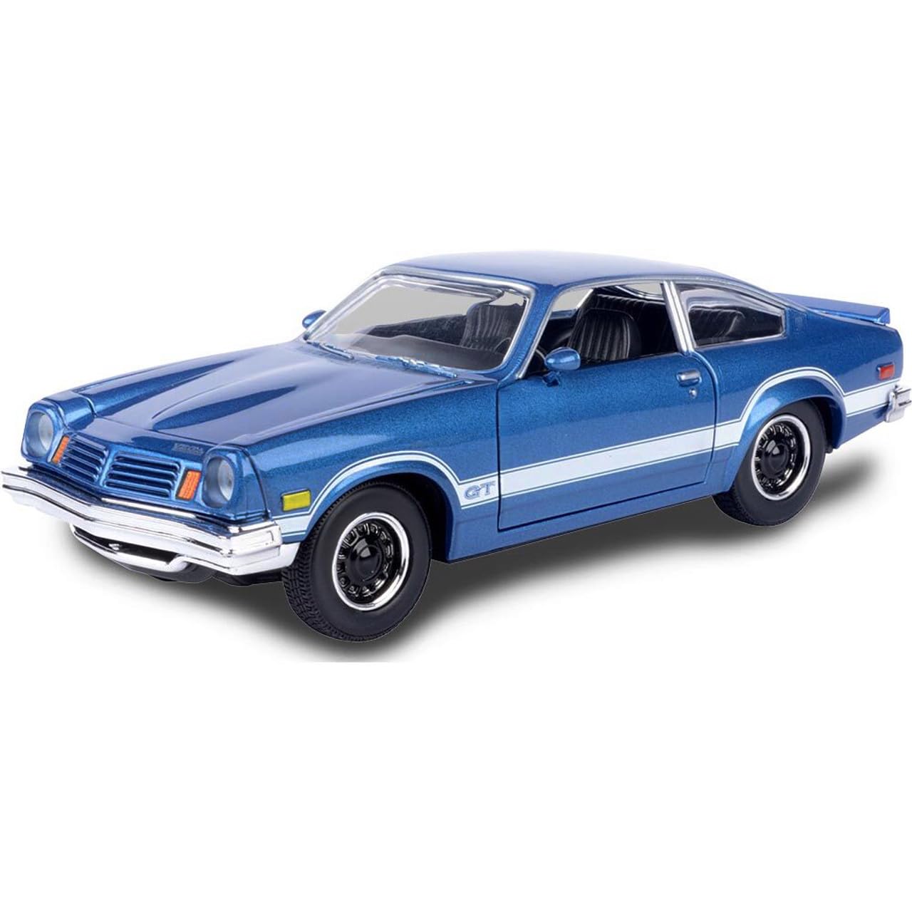 Amazon.com: 1974 Chevy Vega GT Blue Metallic with White Stripes