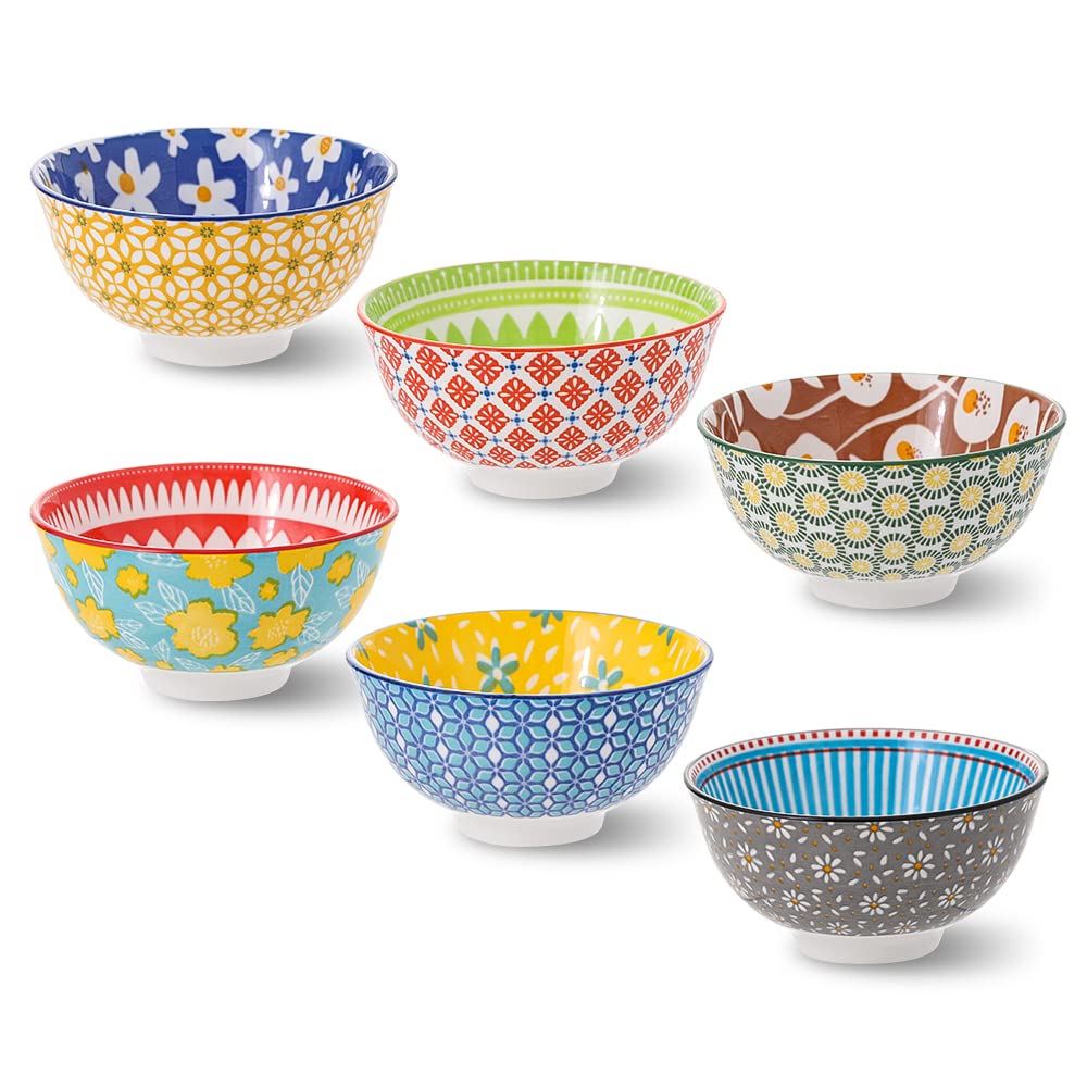 Amazon.com: Ceramic Bowl Set Small Bowls - 6 Little Porcelain