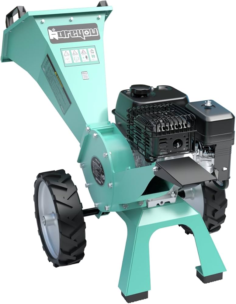 Amazon | エンジン式 粉砕機 ウッドチッパー ガーデンシュレッダー 7