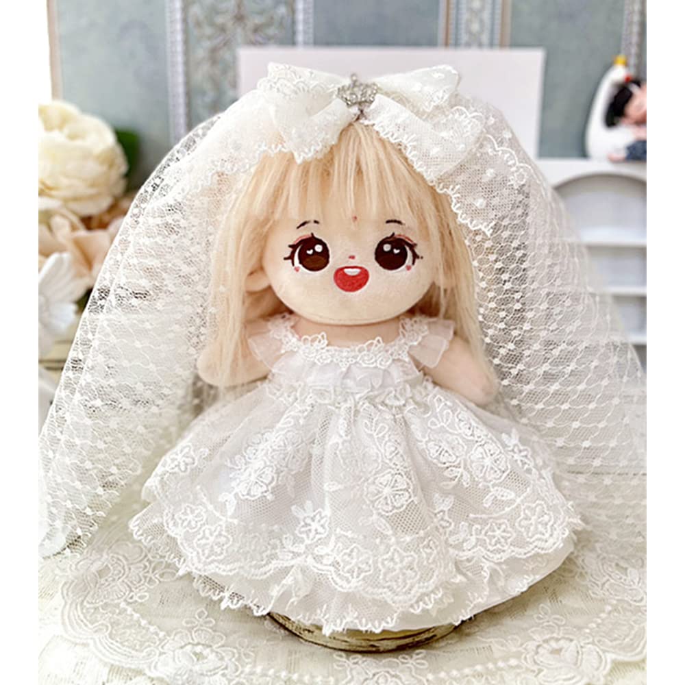 Amazon.co.jp: niannyyhouse 20cm ぬいぐるみ 服 ドレス レース