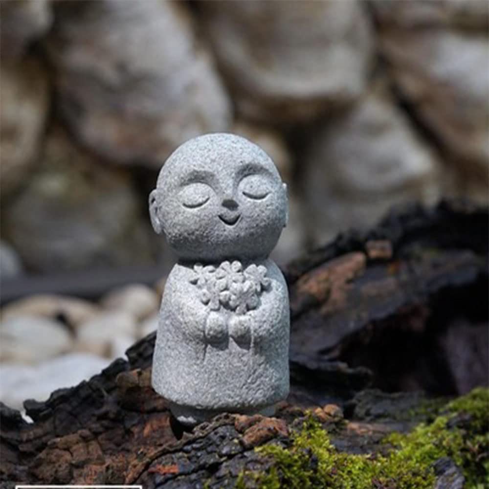 Amazon.co.jp: 癒しのお地蔵さん 置物 みかげ石 かわいい 御影石のお