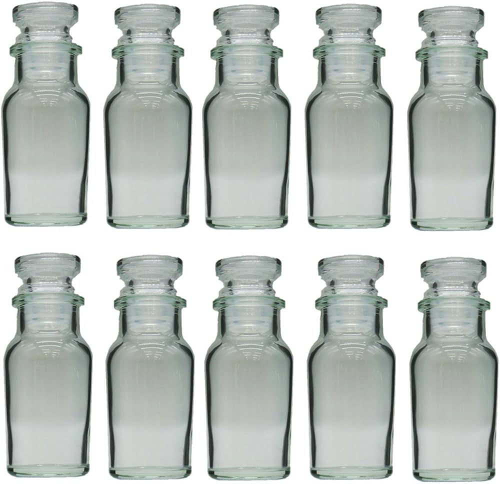 Amazon｜ガラスビン.comスパイスボトル ワグナービン ガラス蓋 60ml