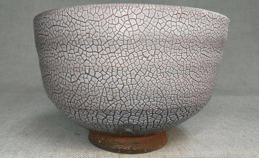 Amazon.co.jp: 梅花皮茶碗 唐津焼山茶窯井上良 : ホーム＆キッチン