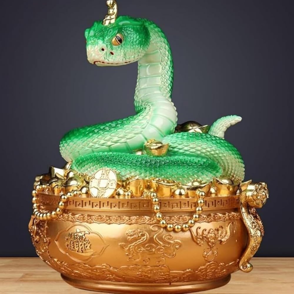 Amazon.co.jp: 【KOKUMON 】蛇 巳年 風水 へび 弁財天 白蛇の しろへび